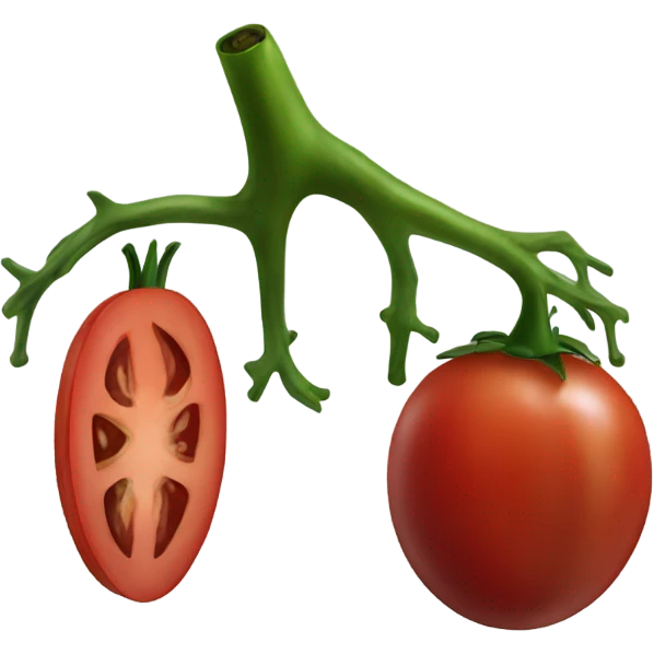 Black tomato emoji