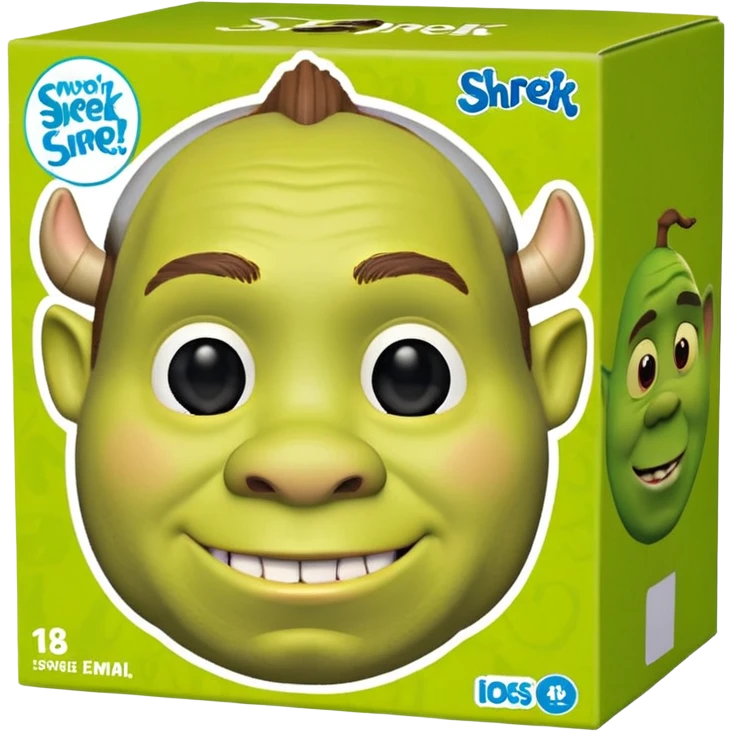 Boite funko pop avce shrek  emoji