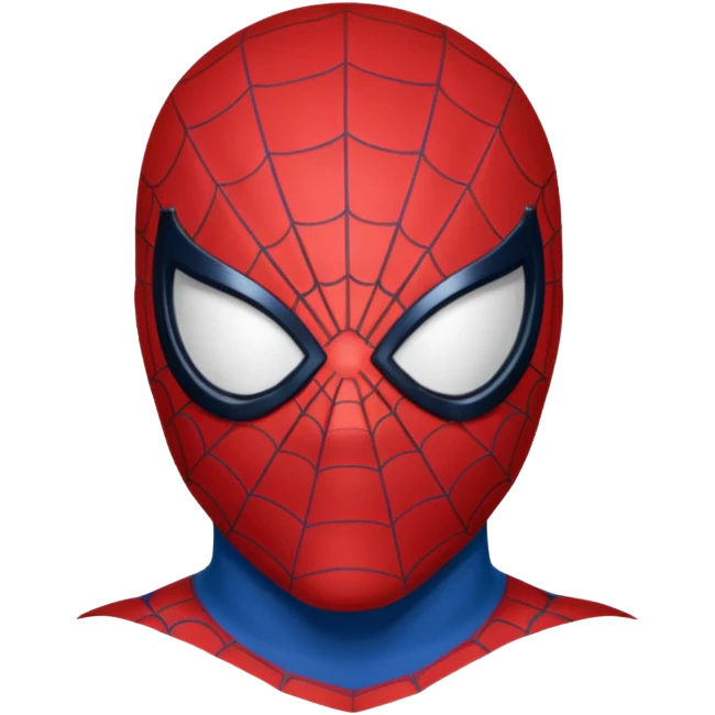 Spider man only face emoji