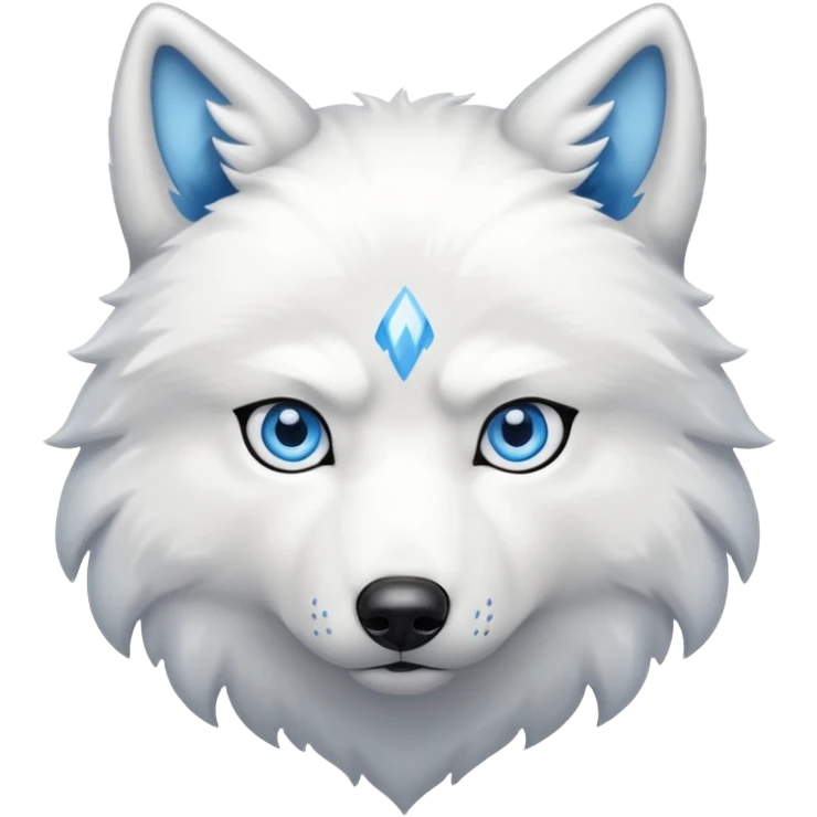 Snow wolf emoji