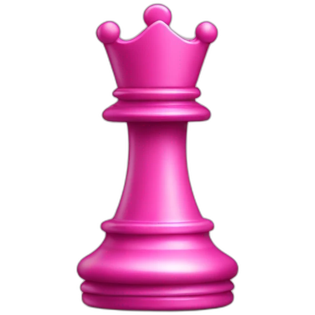Pink chess piece emoji