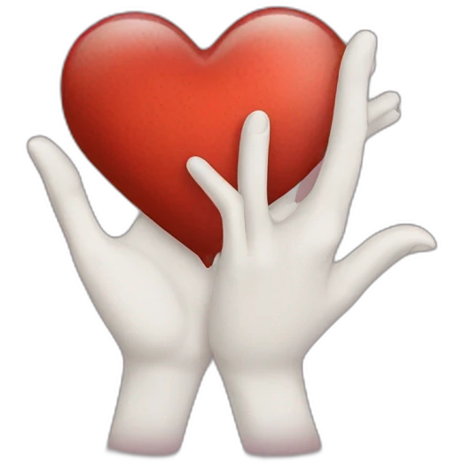 Corazon en la mano  emoji