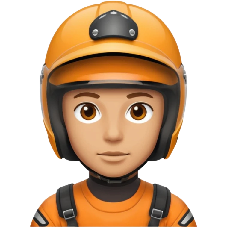 dirtbike rider face with helmet on emoji