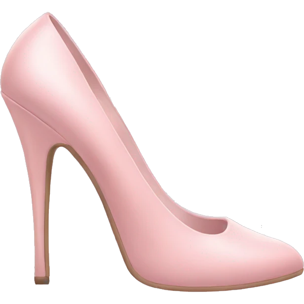Pair of pastel pink pumps emoji