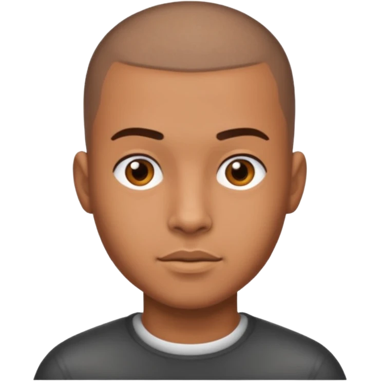 brown skin latino male with buzz cut  emoji