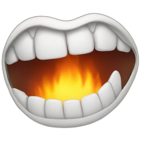 mouth fire emoji