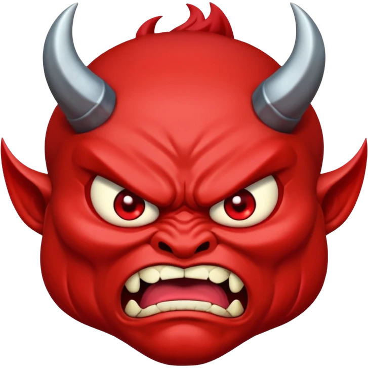 oni face with a speech bubble saying GG emoji