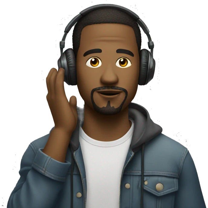 chill dude listening great music  emoji