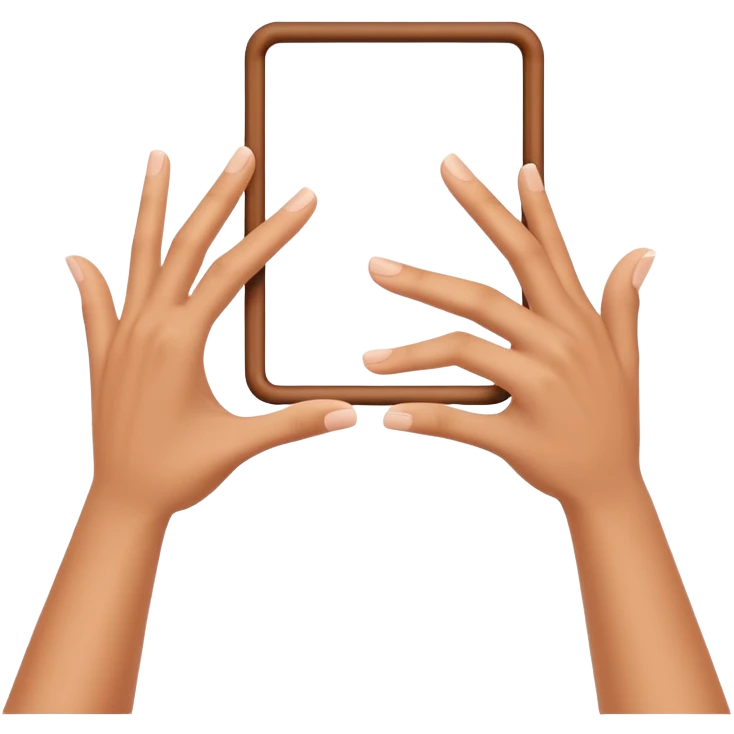 hands showing rectangle frame gesture, photography focus emoji