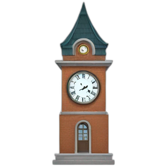 clock tower emoji