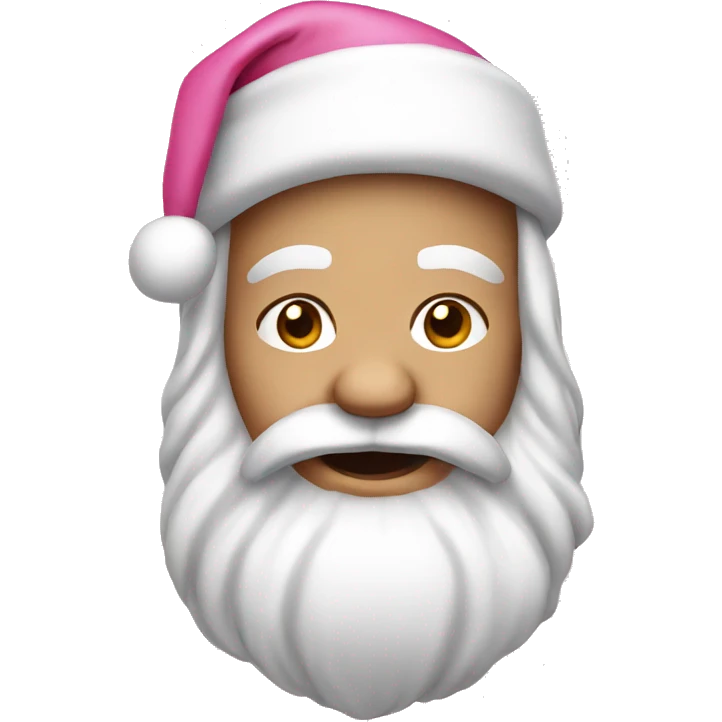 pink santa emoji