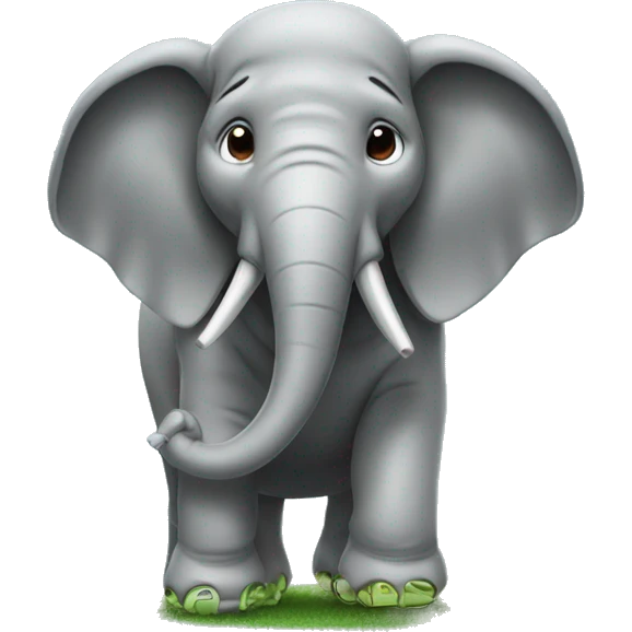 Elefant mit Fußball  emoji