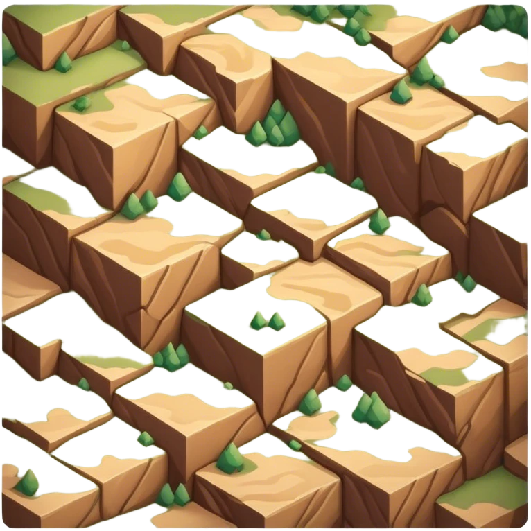 isometric rugged terrain tile emoji