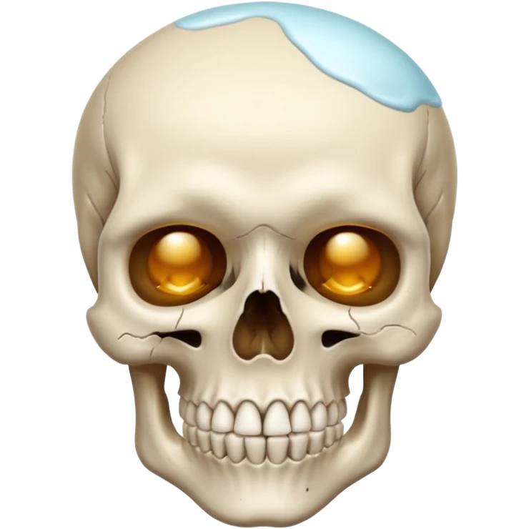teschio che fa la skincare emoji