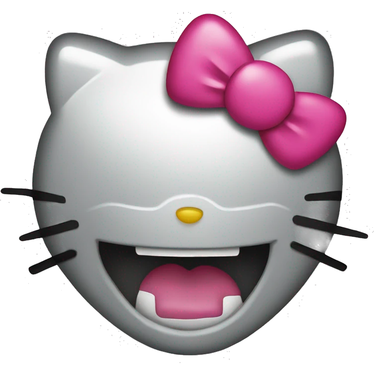 Create a ghetto hello kitty with grillz emoji