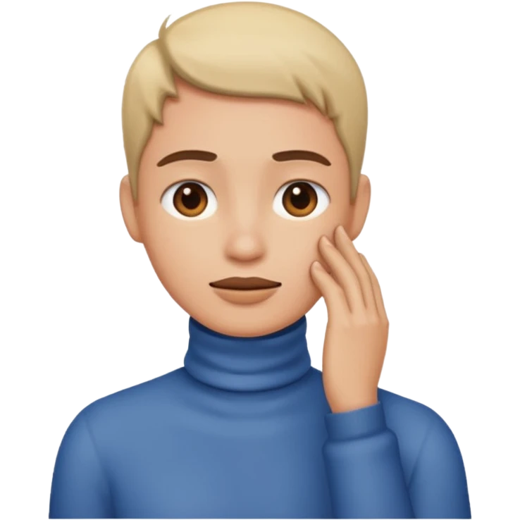 Hand single into middle of neck  emoji