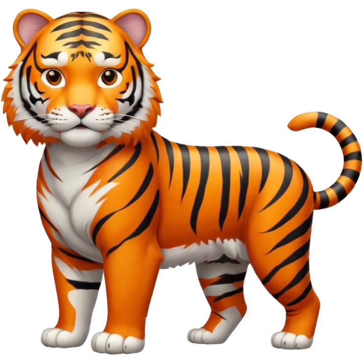 orange tiger emoji