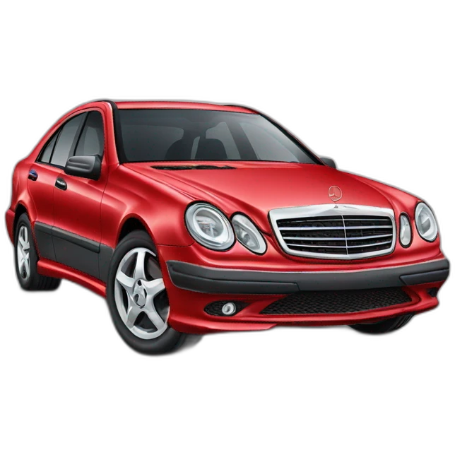 Voiture rouge Mercedes emoji