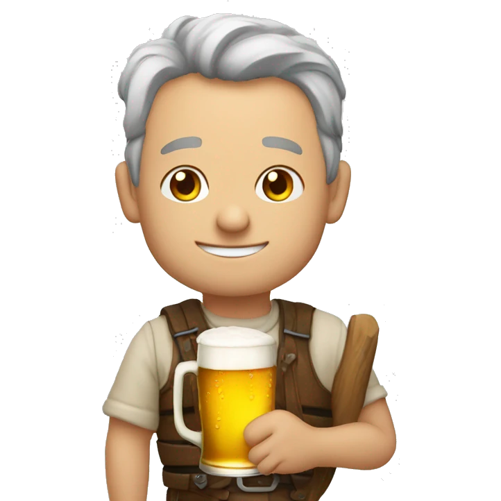 Uwe mit bier in Hand  emoji