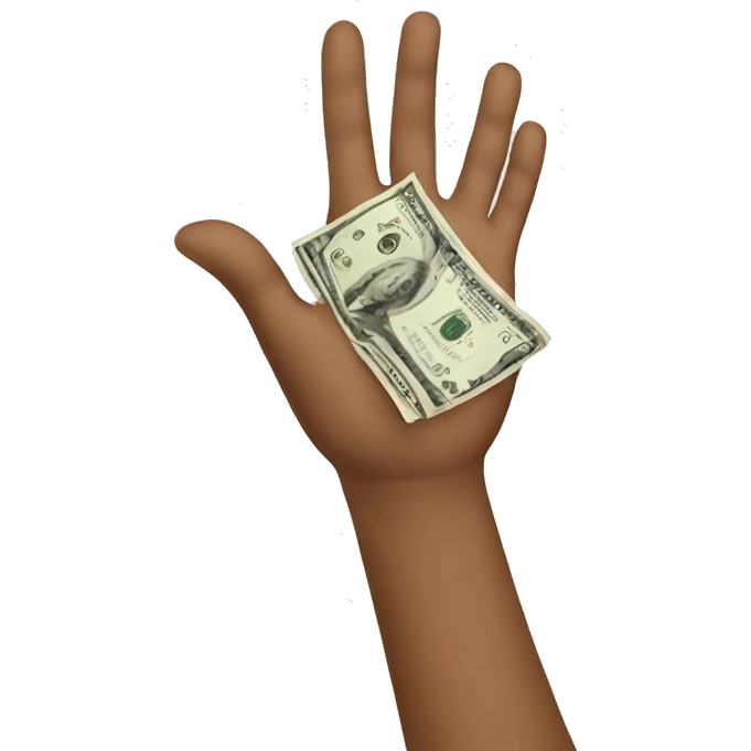 cost effective USD Hand emoji