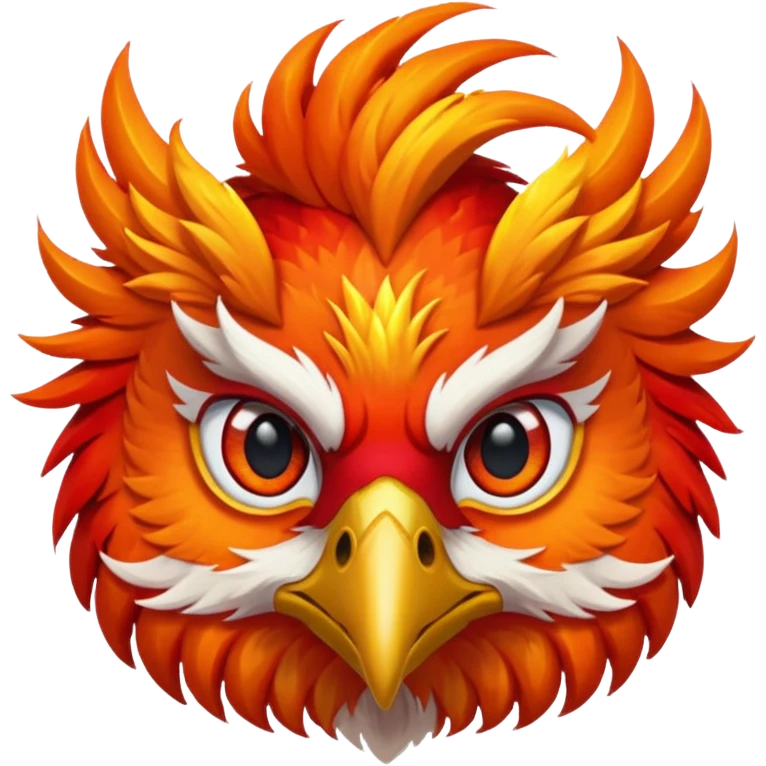 Bored blazing phoenix emoji
