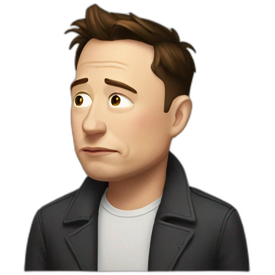 elon musk sad emoji