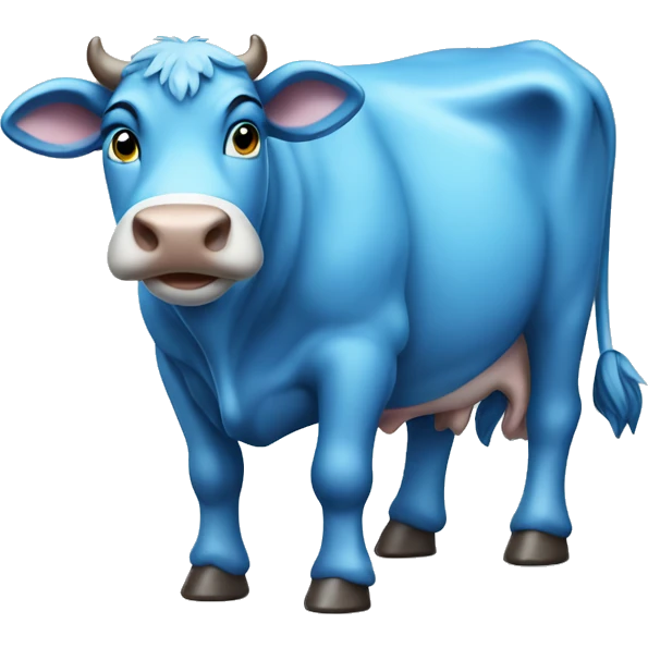 blue cow  emoji