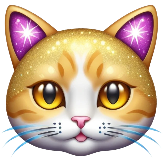 sparkly cat emoji
