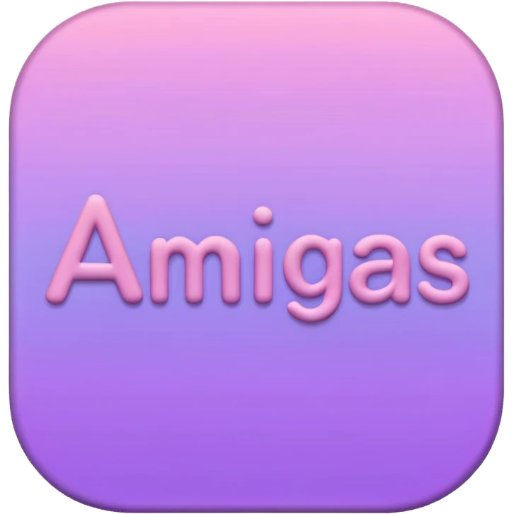 Pastel color sign with amigas on it emoji
