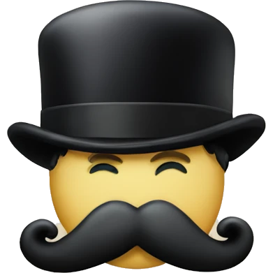 Charlie Chaplin mustache emoji