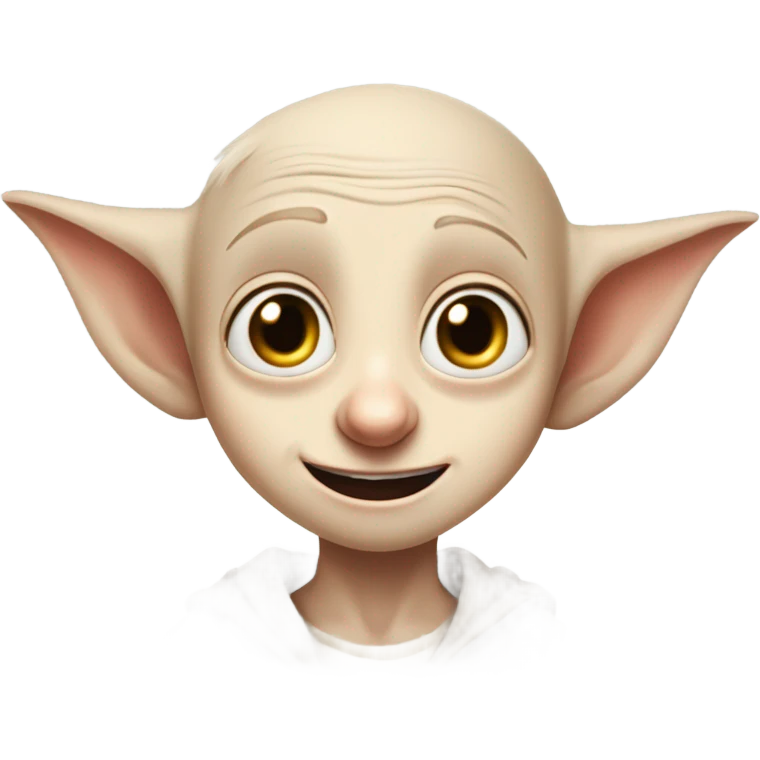White boy turning to dobby emoji