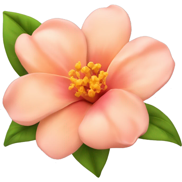 Peach/pink colour Flower🌺 emoji