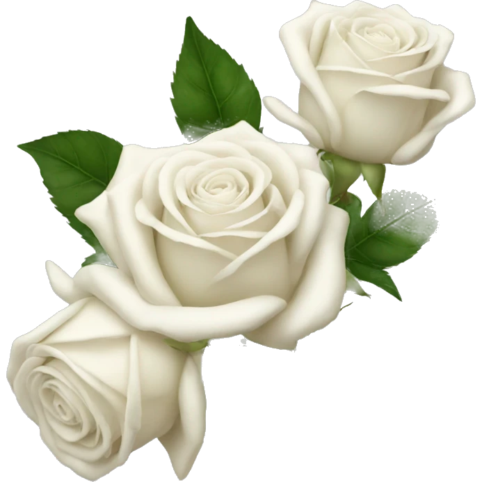 white roses emoji