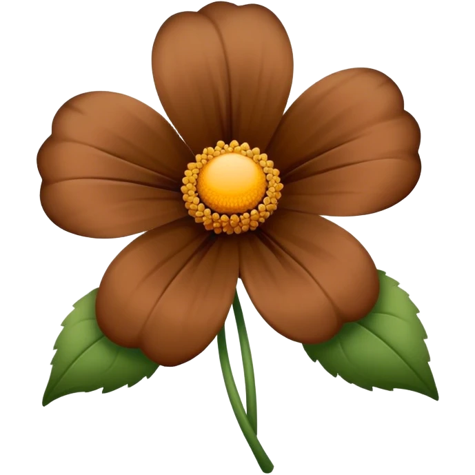 Brown flower  emoji