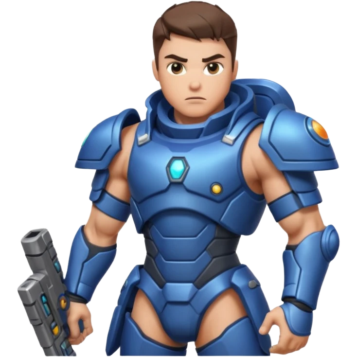 space warrior with rpg emoji