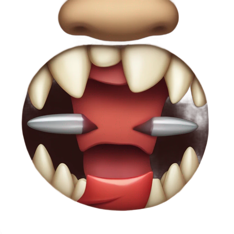 Vampire teeth  emoji