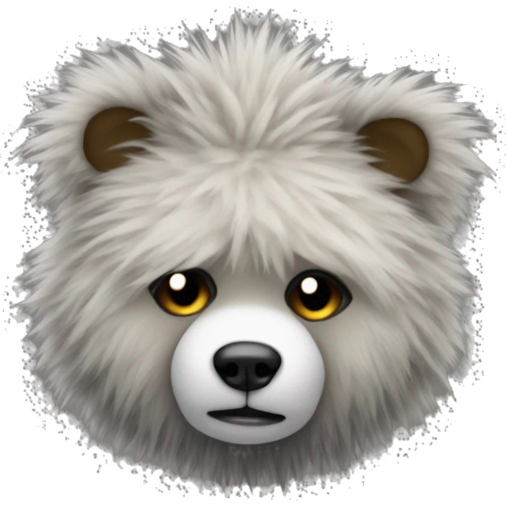 Punk fluffy teddybear emoji