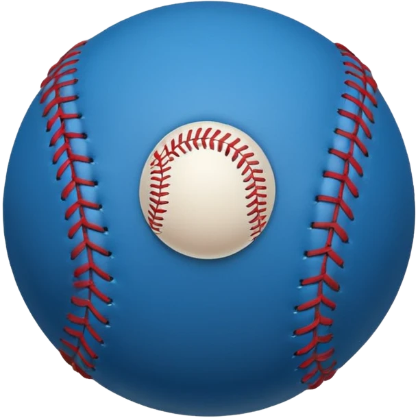 blue baseball ball emoji