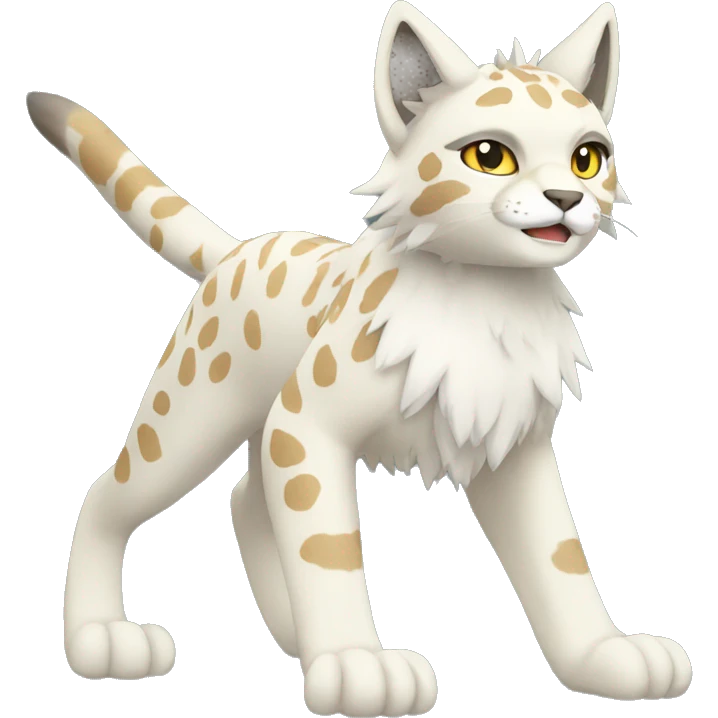 Lynx-Fakemon full body emoji
