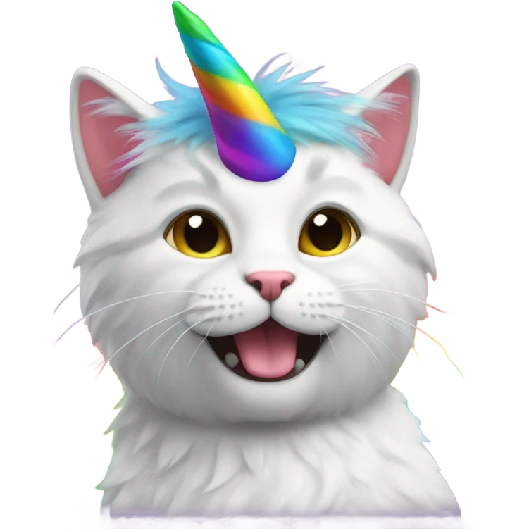 Cat Unicorn Rainbow Magical emoji