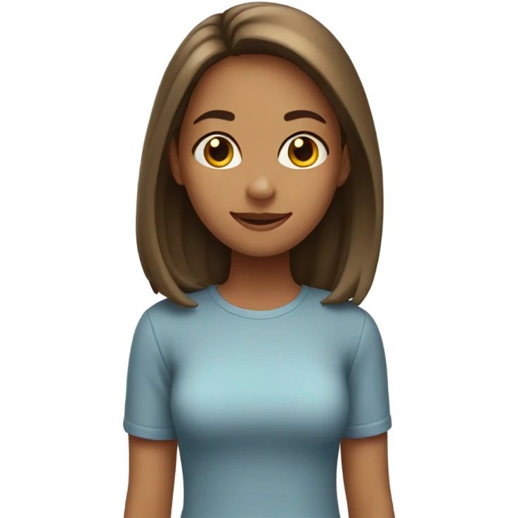 Girl with four friends emoji