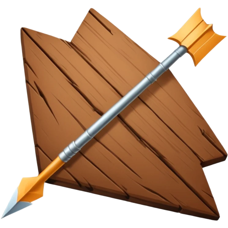 one arrow element looking down emoji