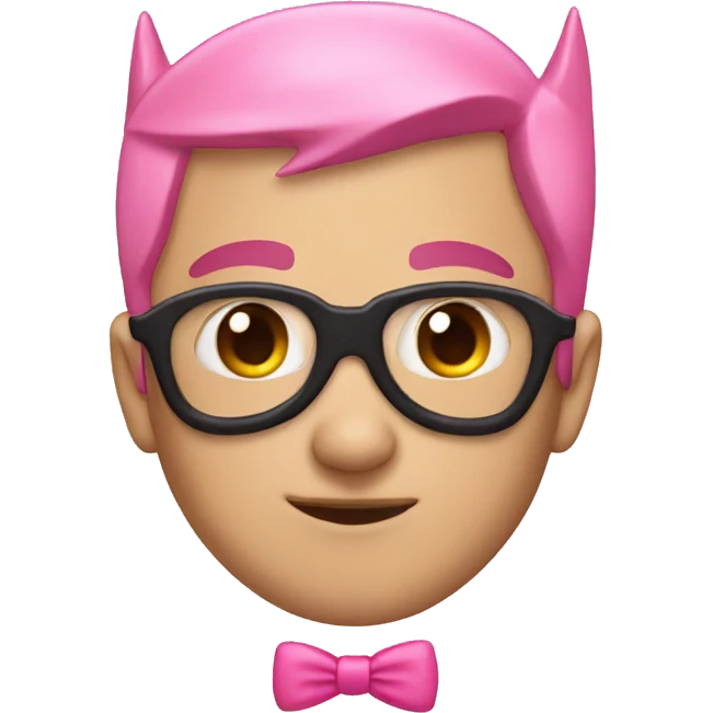 batman with pink bow on head emoji
