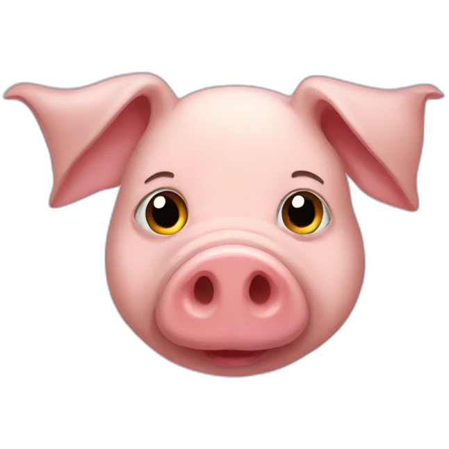 old pig emoji
