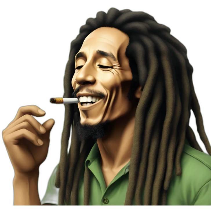 :bob Marley:smoke:marijuana: emoji