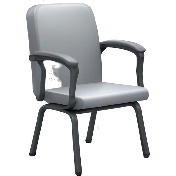 grey tablet arm school chair emoji