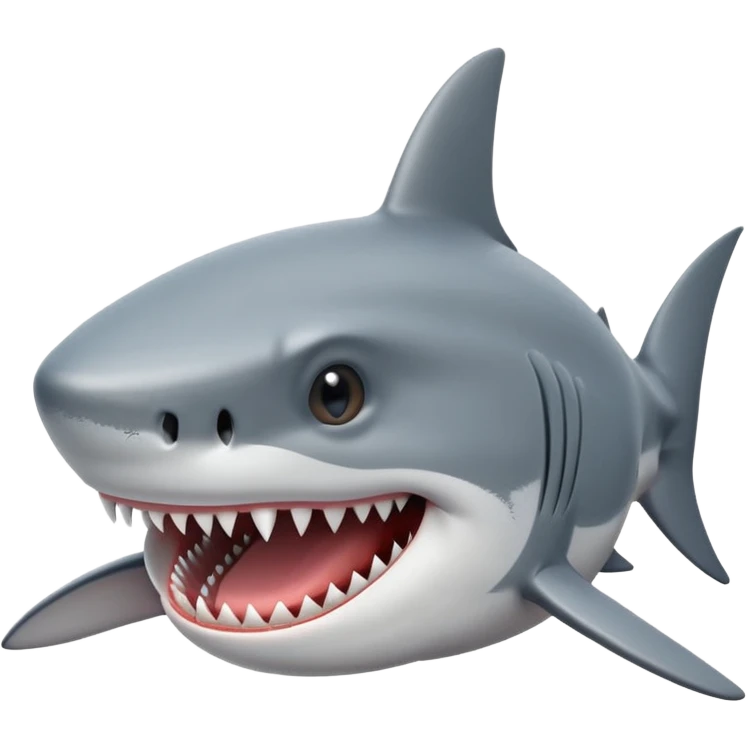 ปลาฉลาม แลบลิ้น emoji