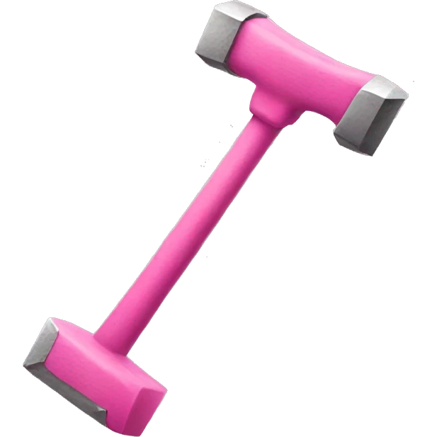 pink hammer emoji