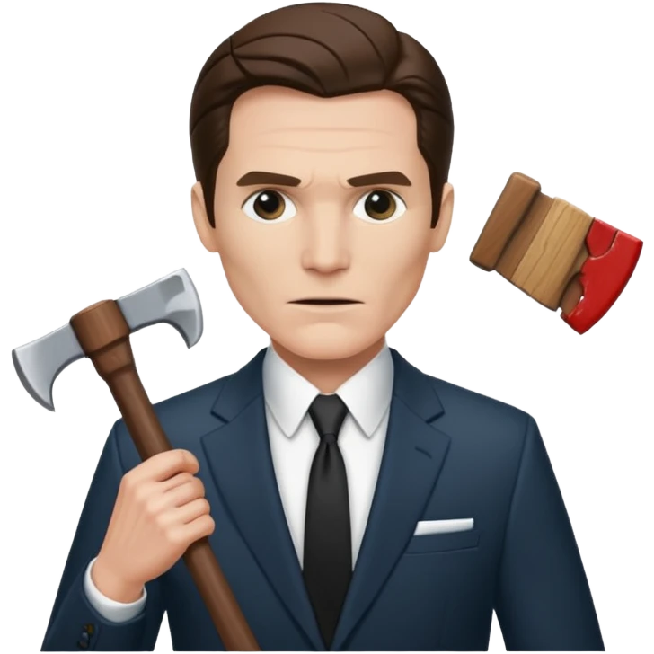 Американский психопат с топором emoji