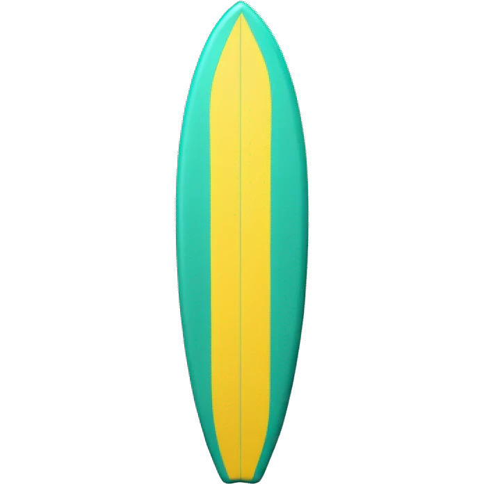 yellow teal surfboard  emoji